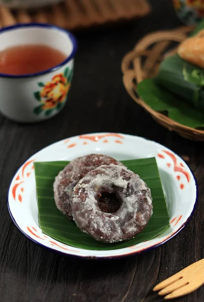 Jalabria Nebo Jalabiya Donut Ring Shape Snack Lepkavé Rýžové Mouky — Stock fotografie