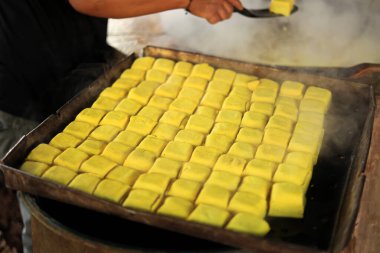 Endonezya Taze Haşlanmış Sarı Tofu Tofu Fabrikası