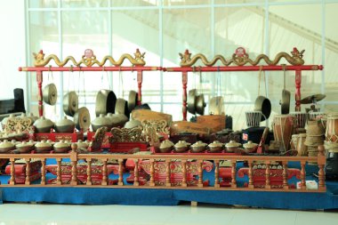 Gamelan Bonang geleneksel Cava ve Bali Müzik Enstrümanları