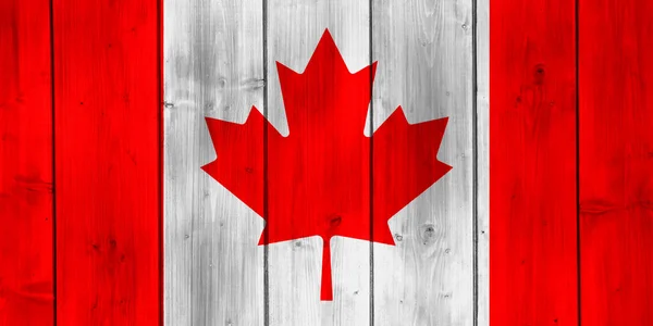 Bandeira Canadá Textura Colagem Conceitos — Fotografia de Stock