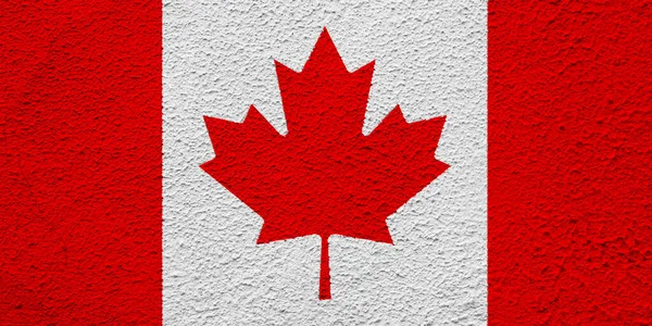 Σημαία Καναδά Στην Υφή Κολάζ Έννοιας — Φωτογραφία Αρχείου