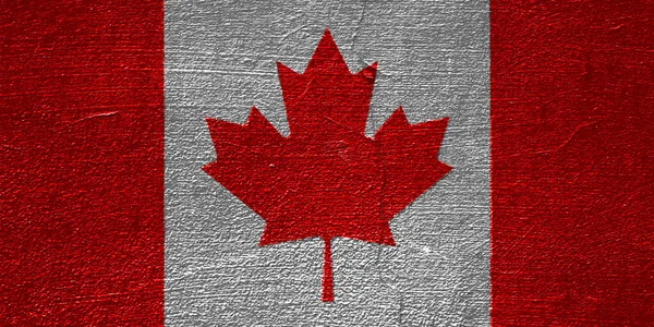 Σημαία Καναδά Στην Υφή Κολάζ Έννοιας — Φωτογραφία Αρχείου