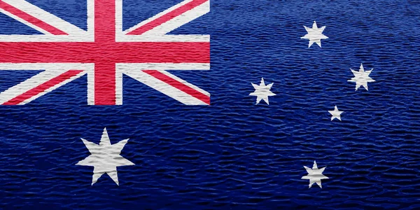 Australisk Flagga Konsistensen Begreppscollage — Stockfoto