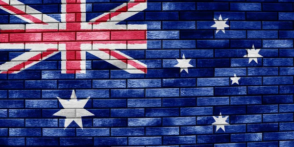 Bandera Australiana Textura Concepto Collage —  Fotos de Stock