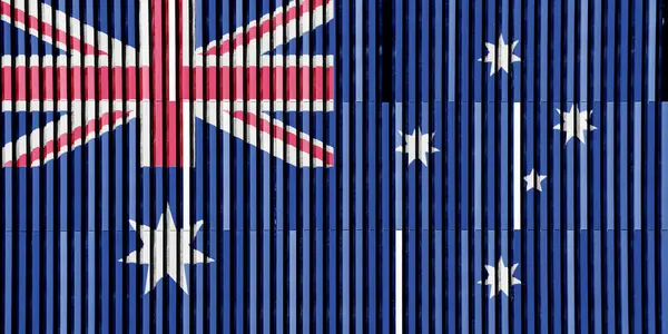 Австралийский Флаг Текстуре Концепция Коллажа — стоковое фото