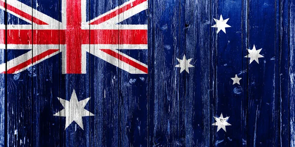Австралийский Флаг Текстуре Концепция Коллажа — стоковое фото