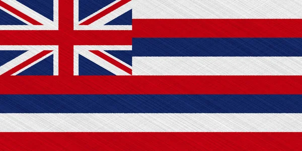 Havajská Vlajka Textuře Koncepční Koláž — Stock fotografie