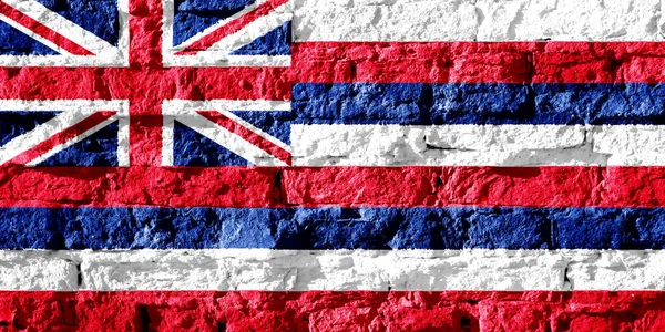 Havajská Vlajka Textuře Koncepční Koláž — Stock fotografie