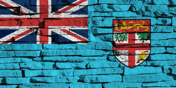 フィジー島の旗のテクスチャ コンセプトコラージュ — ストック写真