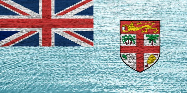 フィジー島の旗のテクスチャ コンセプトコラージュ — ストック写真