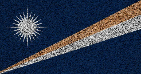Vlajka Marshallových Ostrovů Textuře Koncepční Koláž — Stock fotografie
