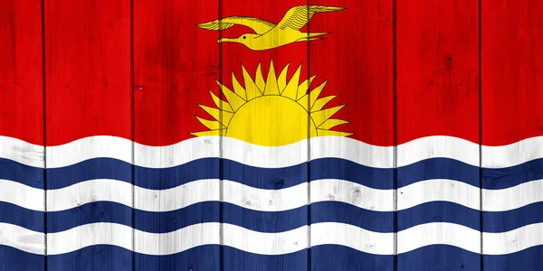 Bandera Del País Kiribati Sobre Una Textura Concepto Collage —  Fotos de Stock