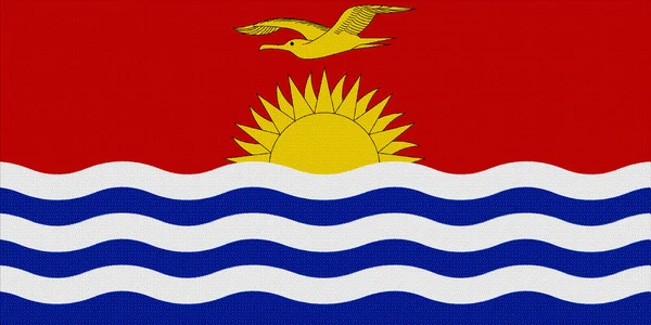 Bandera Del País Kiribati Sobre Una Textura Concepto Collage —  Fotos de Stock