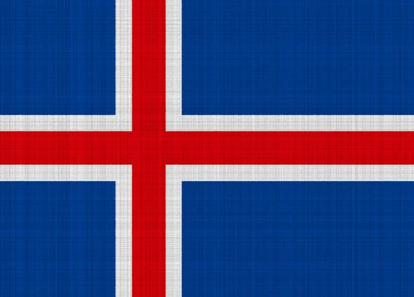 Island Flagge Auf Einem Strukturierten Hintergrund Konzeptcollage — Stockfoto