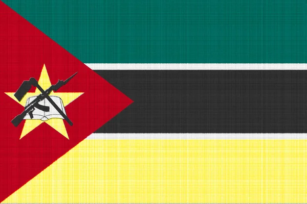 Flag Mozambique Textured Background Concept Collage — Stock Photo, Image