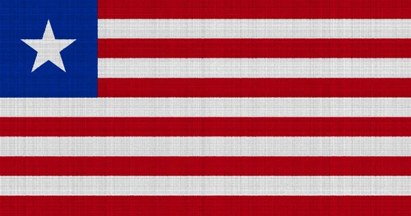 Flagga Liberia Strukturerad Bakgrund Begreppscollage — Stockfoto