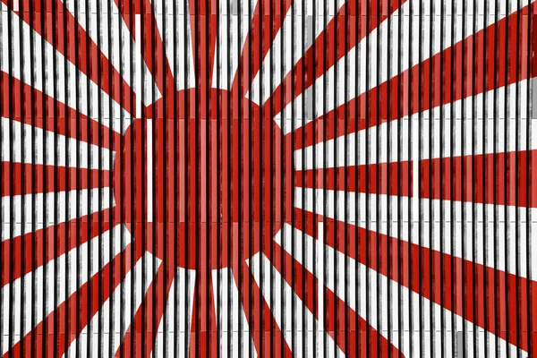 Bandeira Imperial Marinha Japonesa Sobre Fundo Texturizado Colagem Conceitos — Fotografia de Stock