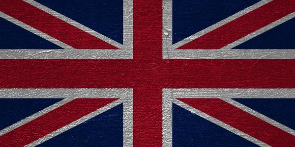 Bandiera Britannica Uno Sfondo Strutturato Collage Concettuale — Foto Stock