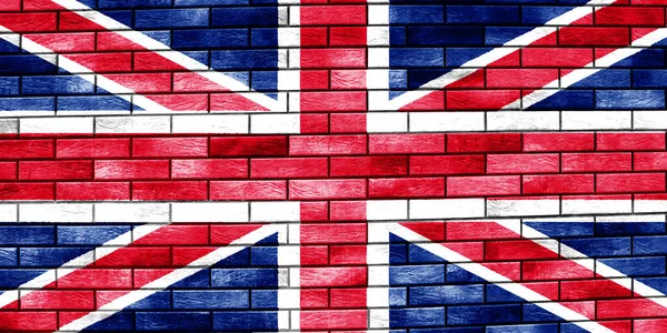質感のある背景に英国国旗 コンセプトコラージュ — ストック写真