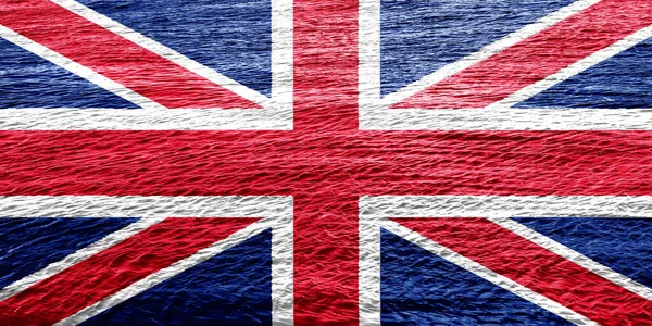 Arka Planda Birleşik Krallık Bayrağı Kavram Kolajı — Stok fotoğraf