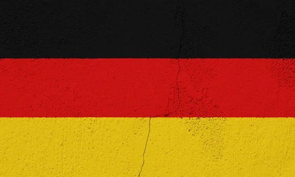 Bandeira Alemanha Sobre Fundo Texturizado Colagem Conceitos — Fotografia de Stock