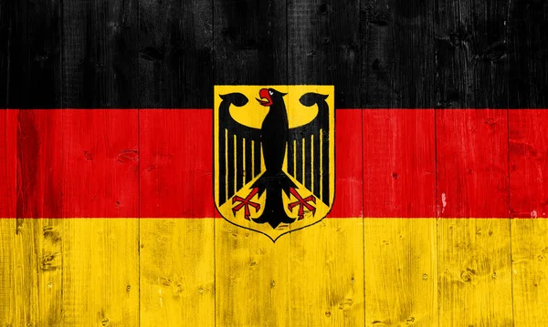 Прапор Німеччини Текстурованому Тлі Концепція Колажу — стокове фото