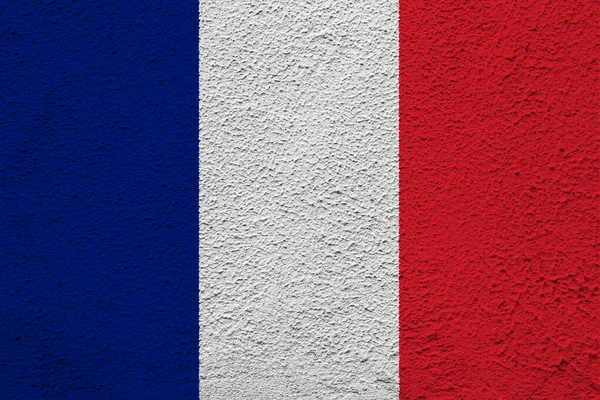 프랑스의 국기가 문자로 쓰여져 있습니다 콜라주 — 스톡 사진