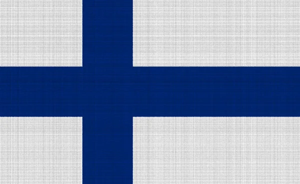 Флаг Финляндии Текстурированном Фоне Концепция Коллажа — стоковое фото
