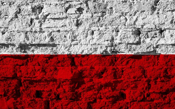 表面的な背景にポーランドの旗 コンセプトコラージュ — ストック写真
