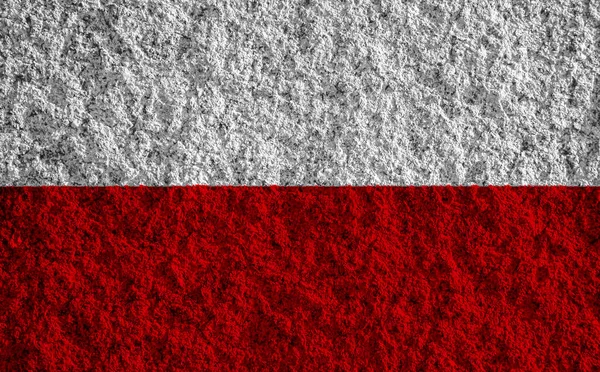 Polens Flagga Strukturerad Bakgrund Begreppscollage — Stockfoto