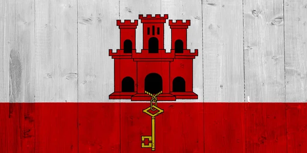 Bandera Gibraltar Sobre Fondo Texturizado Concepto Collage — Foto de Stock