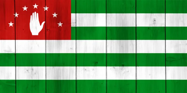有纹理背景的阿布哈兹国旗 概念拼贴 — 图库照片