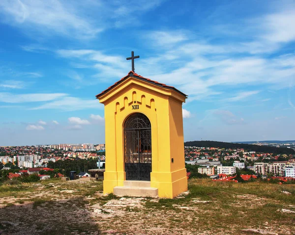 ニトラ スロバキア 2022 ゾボアの丘 スロバキア共和国とニトラ市内で変化します 宗教的な場所 文化遺産 — ストック写真