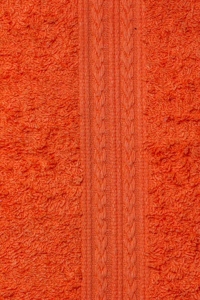 Fondo Toalla Rizo Naranja Textura Tela Terry —  Fotos de Stock