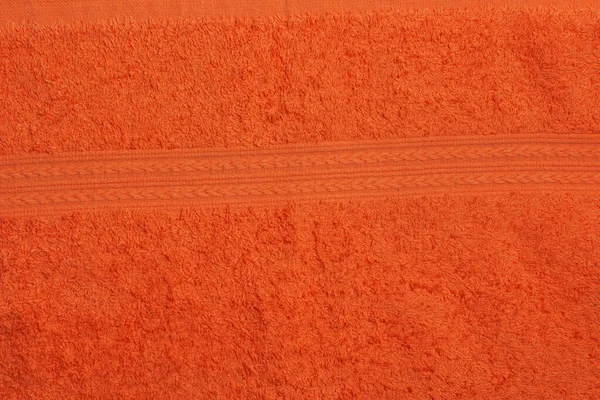 Оранжевый Махровый Фон Ткань Терри — стоковое фото