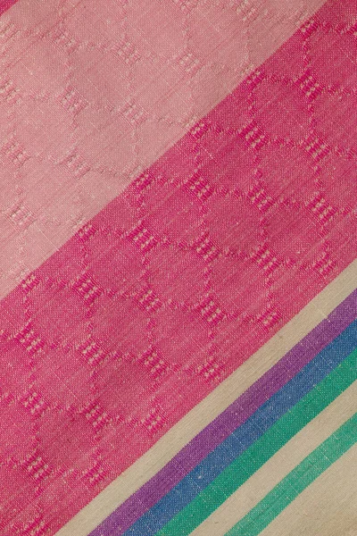 Λεπτομέρεια Closeup Των Δειγμάτων Υφάσματος Πολλαπλών Χρωμάτων — Φωτογραφία Αρχείου