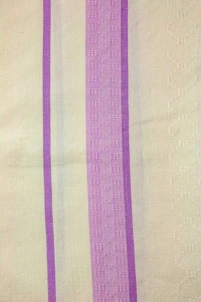 Détail Rapproché Échantillons Texture Tissu Multicolore — Photo