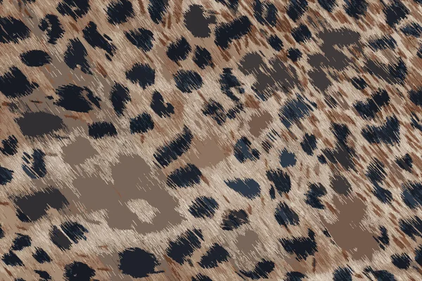 Realistic  illustration of background with leopard texture, close up. Leopard dyed fabric.