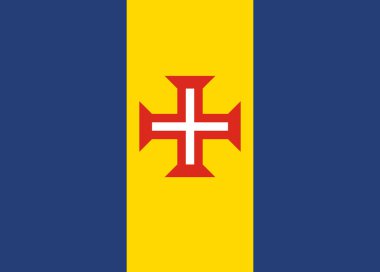 Madeira flag national emblem graphic element Illustration template design