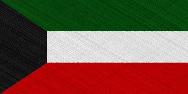 Flag Kuwait Textured Background Concept Collage — Stockfoto