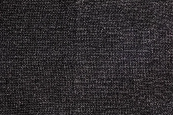 Black Texture Wool Close Woven Cloth Knitted Fabric — Zdjęcie stockowe