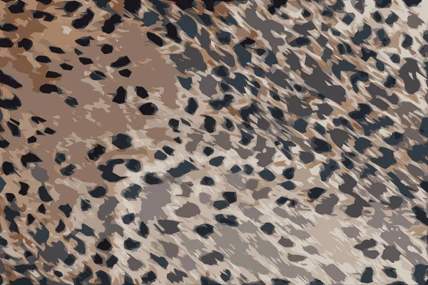 Realistic illustration of background with leopard texture, close up. Leopard dyed fabric.