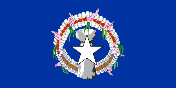 北马里亚纳群岛的旗帜 北马里亚纳群岛联邦的正式象征 Cnmi 北马里亚纳群岛正式国旗 岛屿国家 — 图库照片