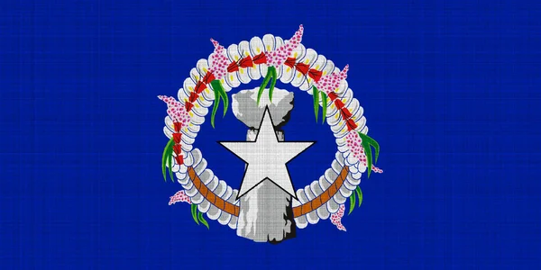 Bandera Las Islas Marianas Del Norte Sobre Fondo Texturizado Concepto — Foto de Stock