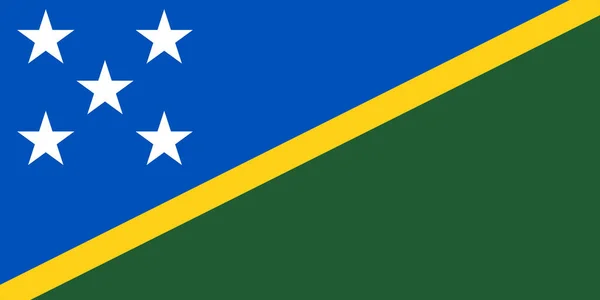 솔로몬 제도의 Illustration Solomon Islands Flag National Flag Solomon Islands — 스톡 사진