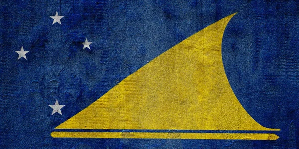 Bandera Tokelau Sobre Fondo Texturizado Concepto Collage —  Fotos de Stock