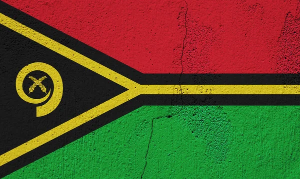 Bandiera Vanuatu Sfondo Strutturato Collage Concettuale — Foto Stock