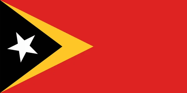 東チモールのイラスト旗 背景の東ティモールの旗 東チモールの旗記号 — ストック写真
