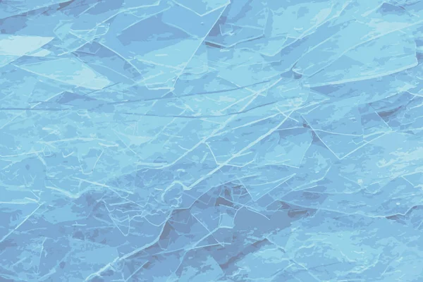 Folyó Jégfelületének Reális Illusztrációja Jégszilánkok Szerkezete Téli Háttér — Stock Fotó