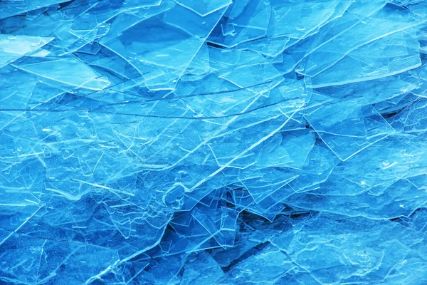Επιφάνεια Πάγου Του Ποταμού Υφή Από Θραύσματα Πάγου Χειμερινό Υπόβαθρο — Φωτογραφία Αρχείου